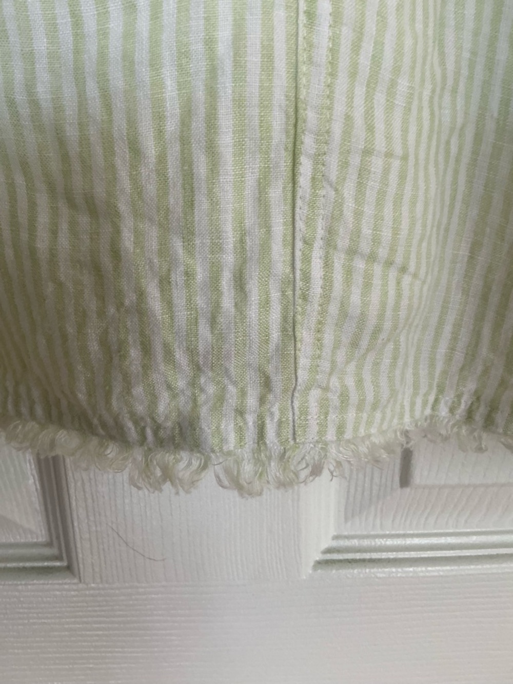 Tommy Bahama Light Green & White Striped V-Neck Dress With Pockets - Picture 7 of 9
